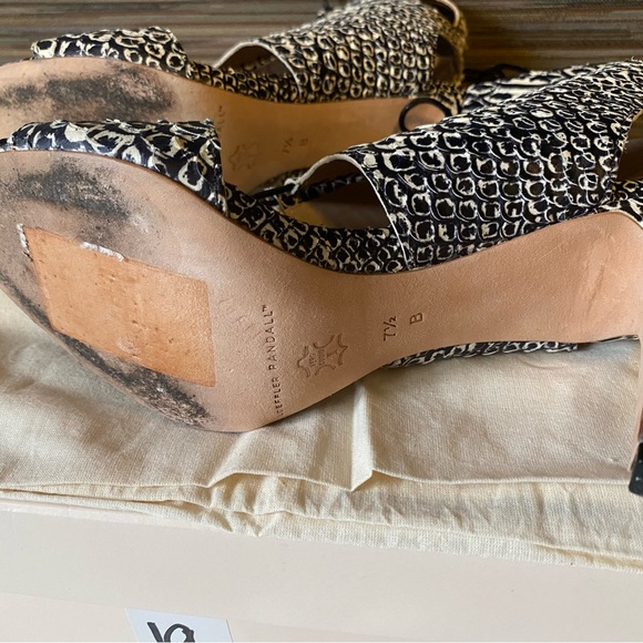 Loeffler Randall Tie sexy sandals with 4 inch heels - Picture 4 of 4